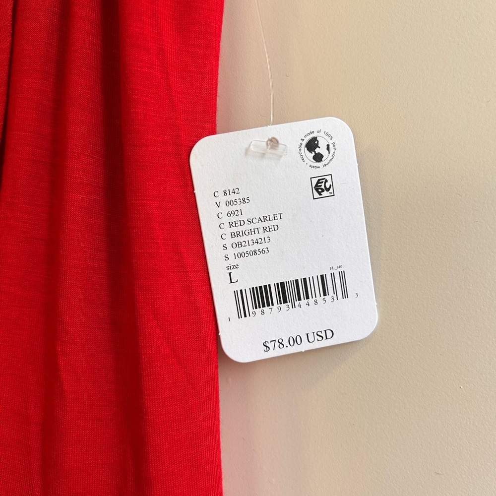 Free People royale one piece in red scarlet size large - Picture 8 of 9